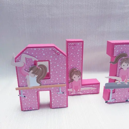 Letra 3D Ginástica Artística