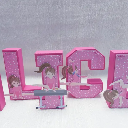 Letra 3D Ginástica Artística