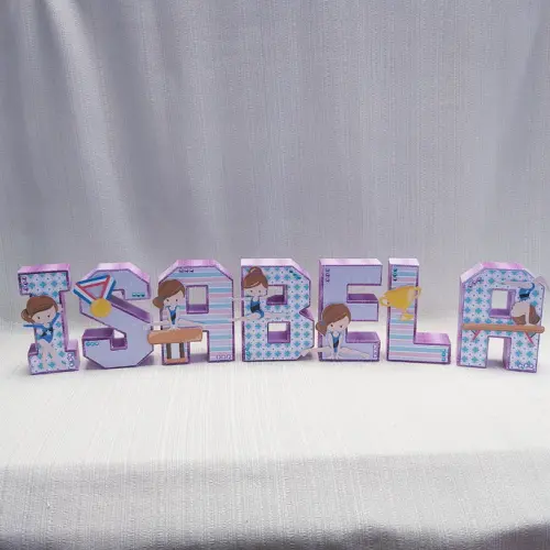 Letra 3D Ginástica Artística