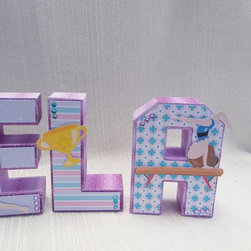 Letra 3D Ginástica Artística