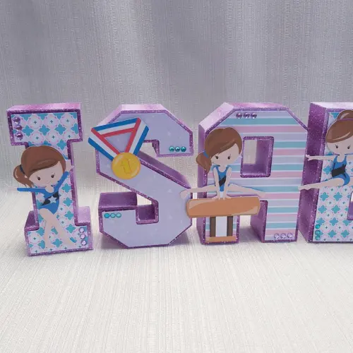 Letra 3D Ginástica Artística