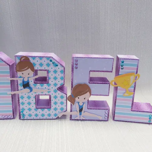 Letra 3D Ginástica Artística