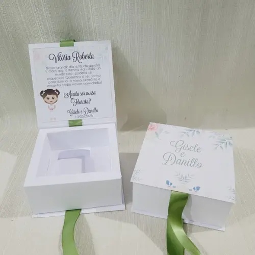 Convite Caixa Nutella - Convite Daminha, Pajem ou Padrinhos