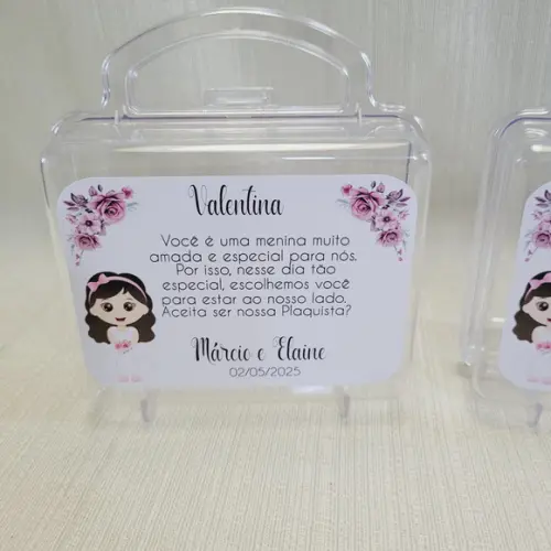 Convite Daminha, Pajem, Florista Casamento - Maletinha