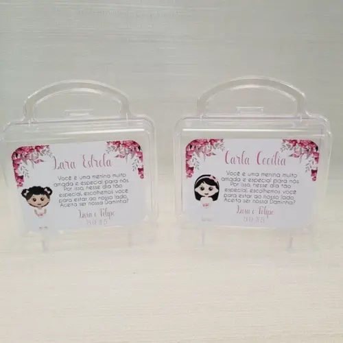 Convite Daminha, Pajem, Florista Casamento - Maletinha