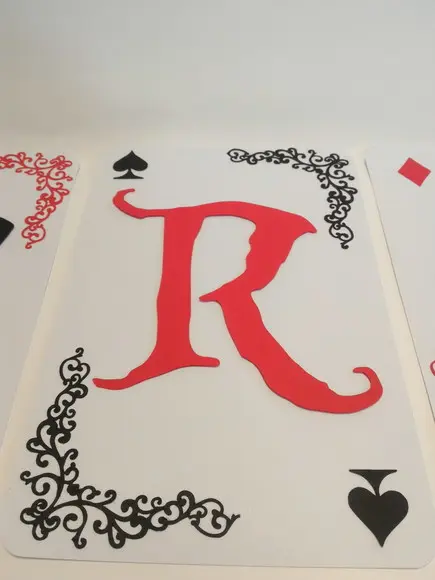 Bandeirola Carta Baralho Alice no Pais das Maravilhas