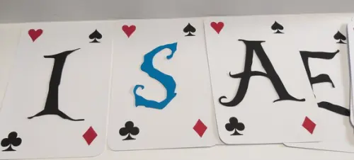 Bandeirola Carta Baralho Alice no Pais das Maravilhas