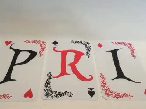 Bandeirola Carta Baralho Alice no Pais das Maravilhas