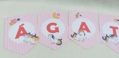 Bandeirola Unicornio