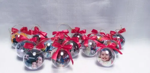 Bolinha de Natal com Foto