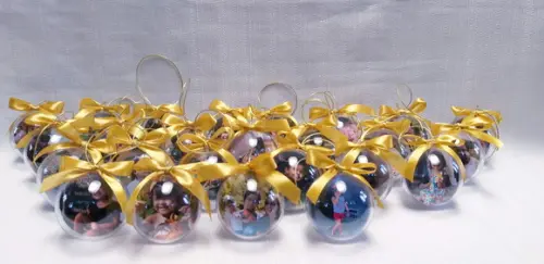 Bolinha de Natal com Foto