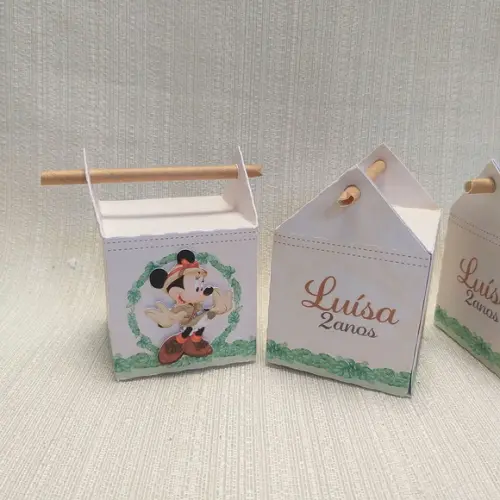 Caixa Canudo Minnie Safari