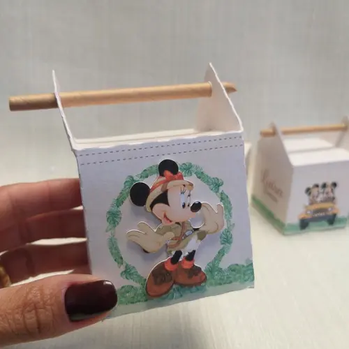 Caixa Canudo Minnie Safari