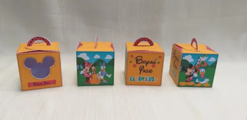 Caixa com Alça Casa do Mickey