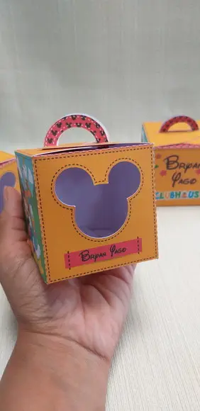 Caixa com Alça Casa do Mickey