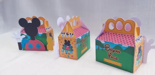 Caixa com Alça Casa do Mickey
