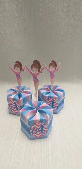 Caixa Ginastica - Centro de Mesa, Caixa Gomo