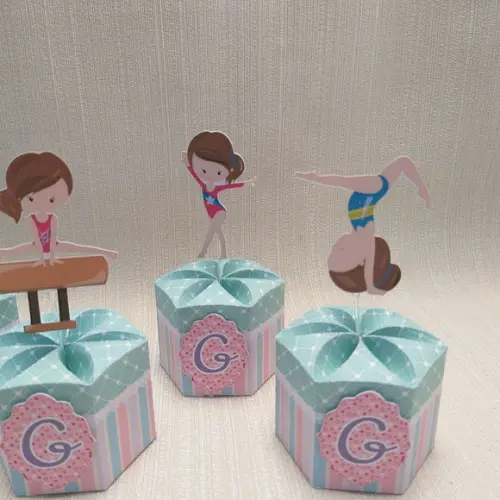 Caixa Ginastica Artística - Centro de Mesa, Caixa Gomo