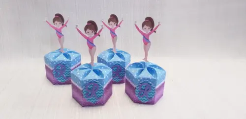 Caixa Ginastica Ritmica - Centro de Mesa, Caixa Gomo