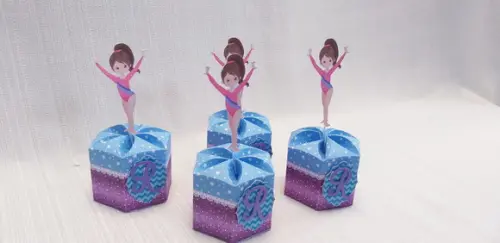 Caixa Ginastica Ritmica - Centro de Mesa, Caixa Gomo