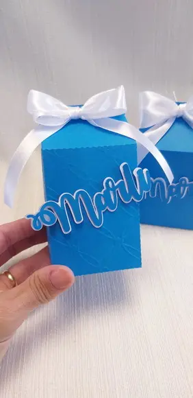Caixa milk azul