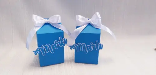 Caixa milk azul
