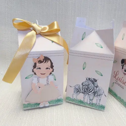Caixa Milk Minnie Safari