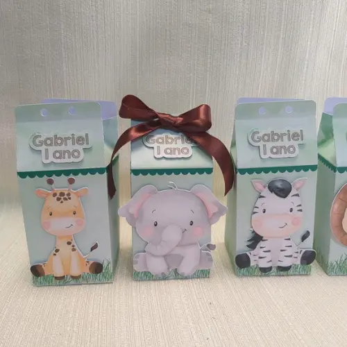 Caixa Milk Safari Aquarela
