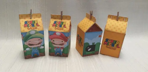 Caixa Milk Super Mario Bross
