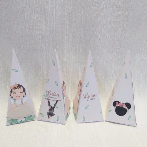 Caixa Pirâmide Minnie Safari