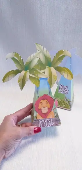 Caixa Piramide Rei Leão