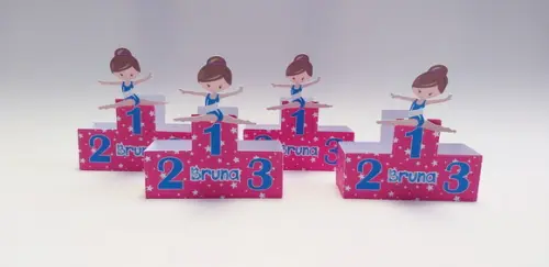 Caixa Podio Ginastica Artistica Pink