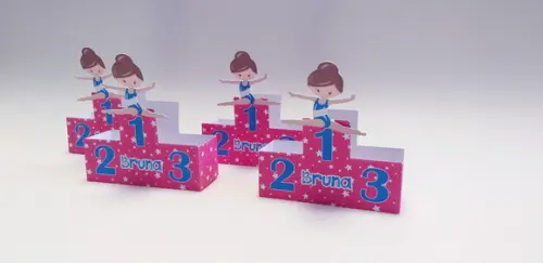 Caixa Podio Ginastica Artistica Pink