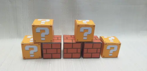 Caixa Tijolinho Super Mario Bross