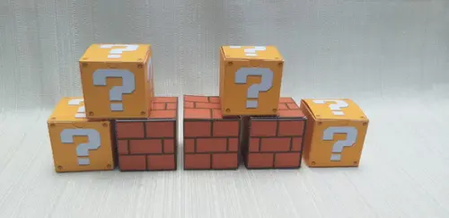 Caixa Tijolinho Super Mario Bross