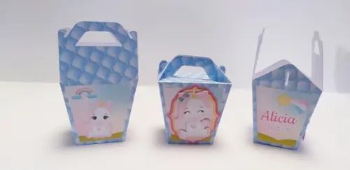 Caixa Unicórnio Sushi com Alça