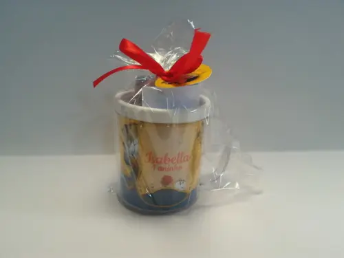 Caneca a Bela e a Fera com Giz de Cera