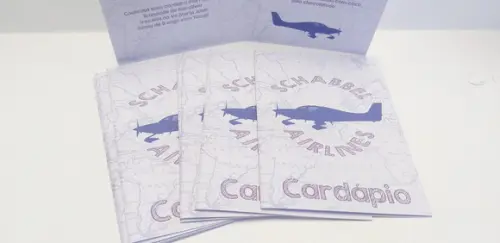 Cardápio Aviador Vintage