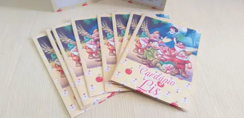 Cardápio Branca de Neve