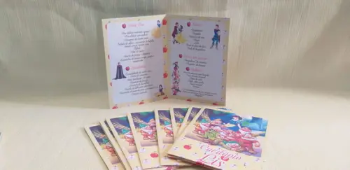 Cardápio Branca de Neve