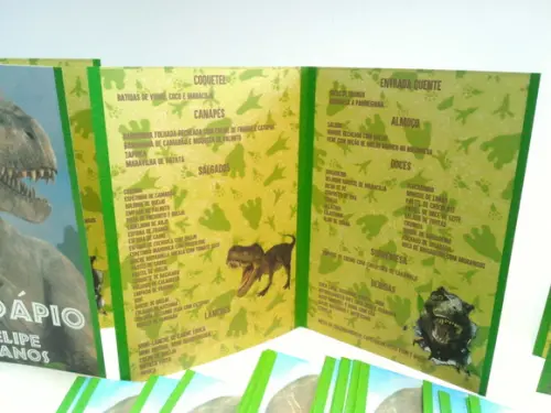 Cardápio Dinossauro