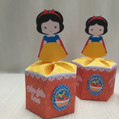 Centro de Mesa Branca de Neve
