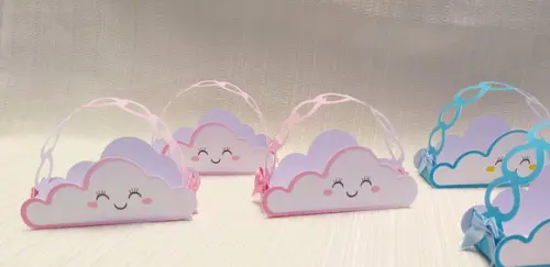 Cestinha Chuva de Amor