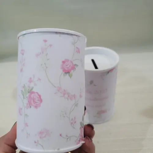 Cofrinho Floral - Lembrança Maternidade