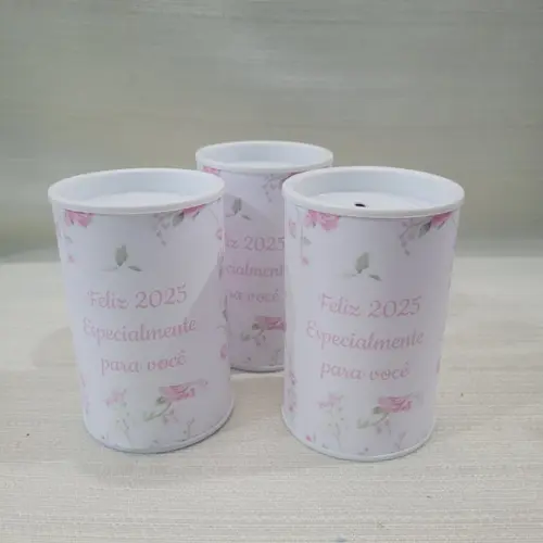 Cofrinho Floral - Lembrança Maternidade