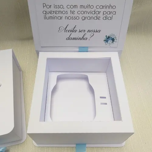 Convite Caixa Nutella - Convite Daminha, Pajem ou Padrinhos