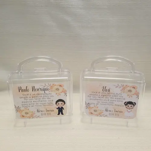 Convite Daminha, Pajem, Florista Casamento - Maletinha
