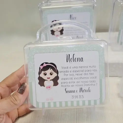 Convite Daminha, Pajem, Florista Casamento - Maletinha
