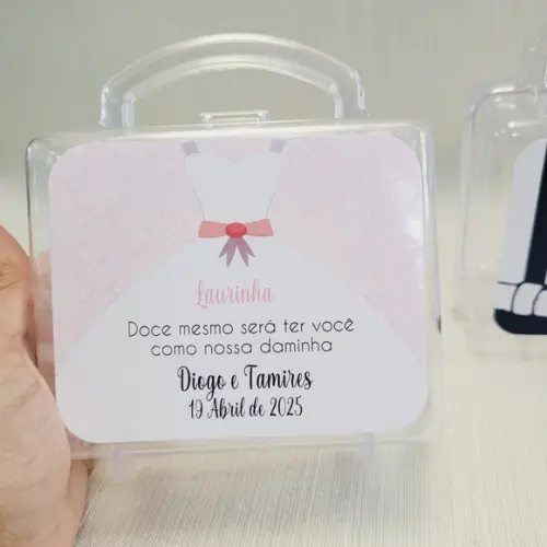 Convite Daminha, Pajem, Florista Casamento - Maletinha