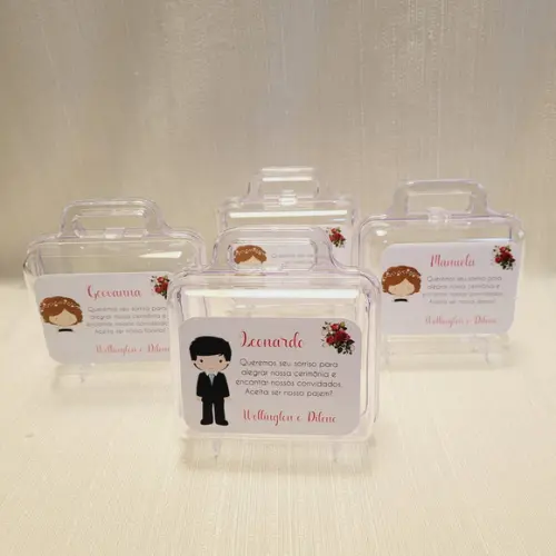Convite Daminha, Pajem, Florista Casamento - Maletinha